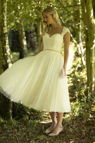 Ottilie Brighton Belle Tea length wedding gown