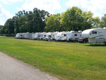 A view of outside self storage van