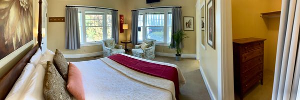 Plum Blossom Room corner windows