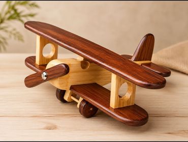 Handcrafted Wooden Plane Toy