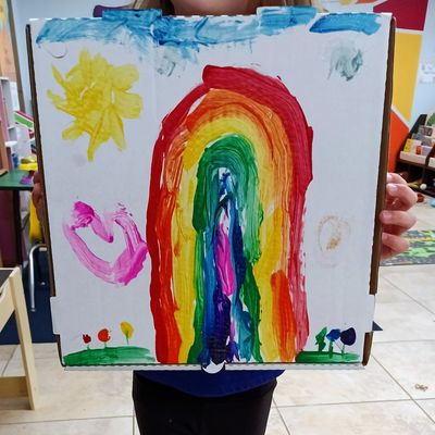 Children's Painting - Rainbow