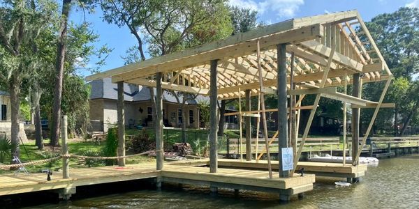 Coastal Pier And Dock, LLC. Boathouse Framing