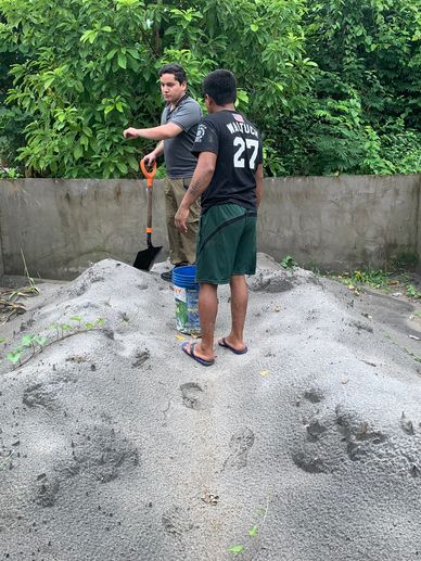 Mining concesión EDSON II, located in Laberinto, Madre de Dios Peru, Selecting Gold tailings samples