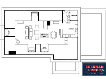 Floor plan Historic Downtown Kalispell luxury accommodation with a cozy lodge atmosphere 