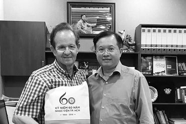 At Ho Chi Minh City Conservatory of Music. With Dr. Dong. Summer 2018. Vietnam