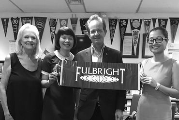 At Fulbright office, Hanoi, Vietnam. Summer 2018. With ... Jane Zager
