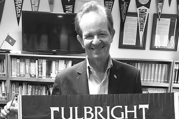 At Fulbright office, Hanoi, Vietnam. Summer 2018.