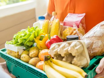 Offering support in buying groceries