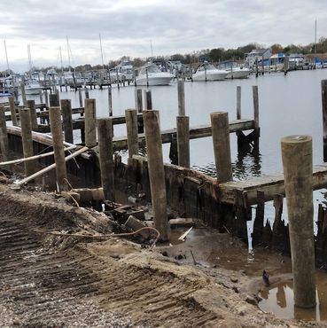excavation and demolition of a marina getting a full renovation