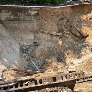 demolition of a very large inground pool
