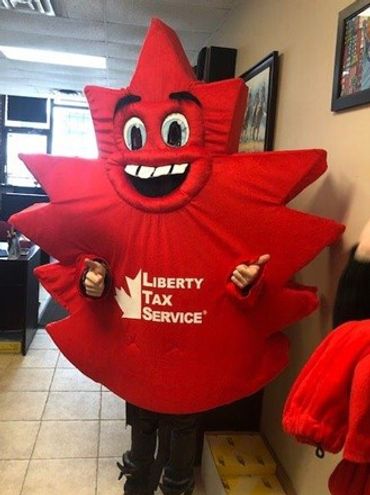 Richard working for Liberty Tax Service.