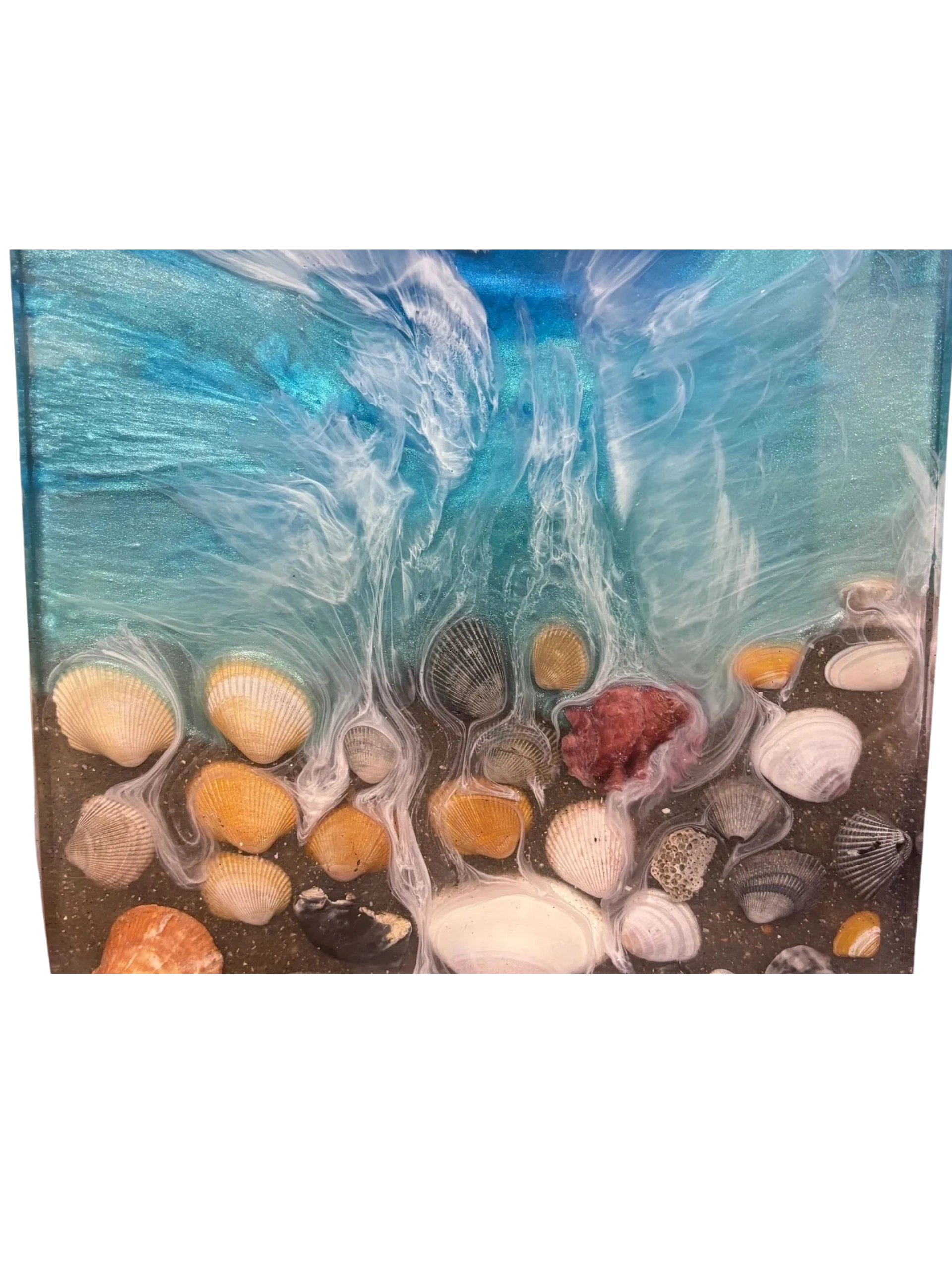 Ocean art of a cutting board