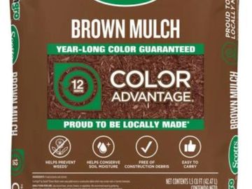 Hardwood mulch is double shredded and dark in color with a natural appearance. It will decompose an