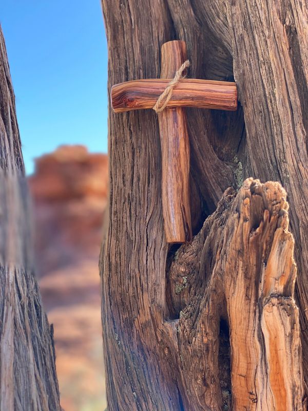 wooden cross in Sedona