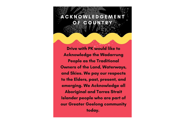 Drive with PK acknowledges the Wadarrung people as the traditional owners of the land.