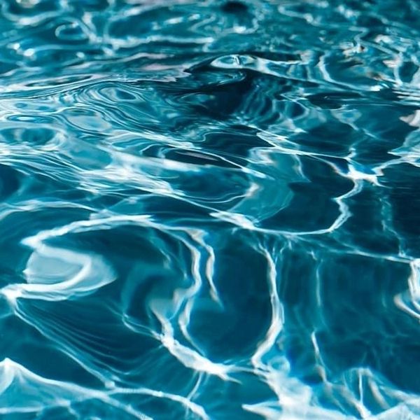 Top view of a pool full of fresh water