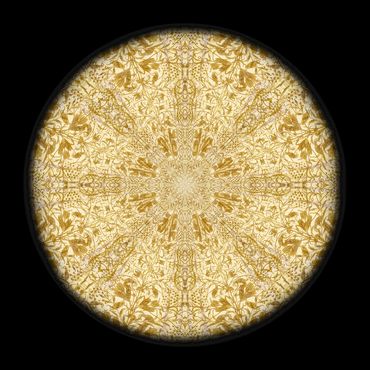 Close-up detail of an Iraqi Jewish Wedding Dress.