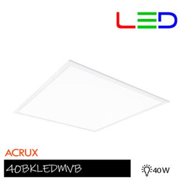 Panel LED 60X60 para empotrar, 40 W, Luz blanca neutra y Blanco Frío