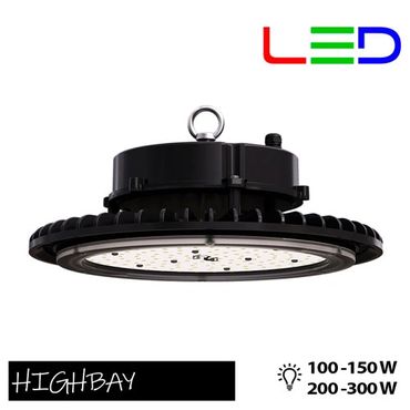 Lámpara Industrial HIGHBAY
100 W, 150 W, 200 W y 300 W 