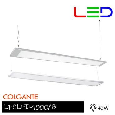 Lámpara lineal de interior LED para sobreponer o suspender, 40 W, Luz blanca neutra