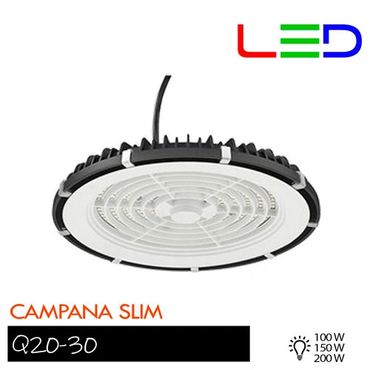 Campana SLIM LED para suspender
100 W, 150 W y 200 W