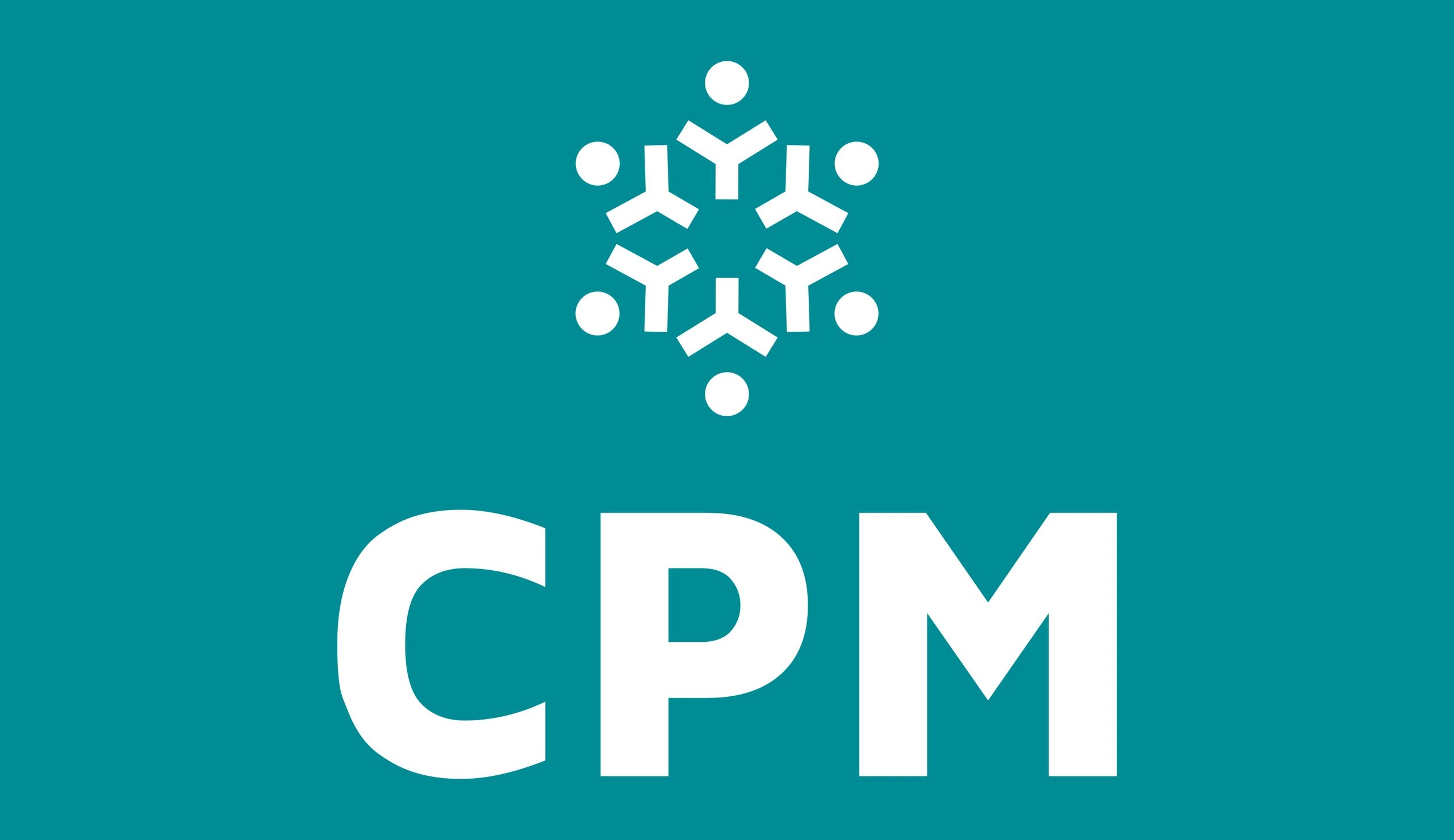The letters CPM with an Icon above resembling a snow flake symbolizing the unique nature of everyone