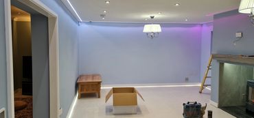 feature lighting in extension we built