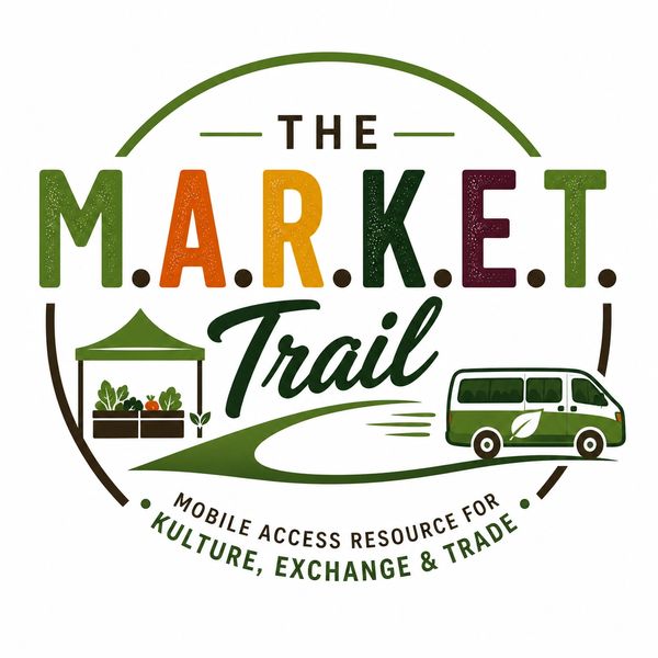 Logo for The M.A.R.K.E.T. Trail promoting mobile access to culture, exchange, and trade.