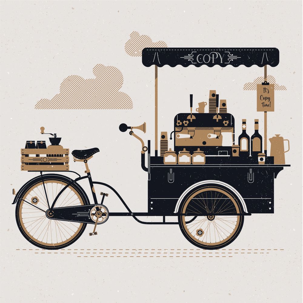 Welcome to The Copy Cart. Refreshingly good, creative copy that will wake you up and get you going.
