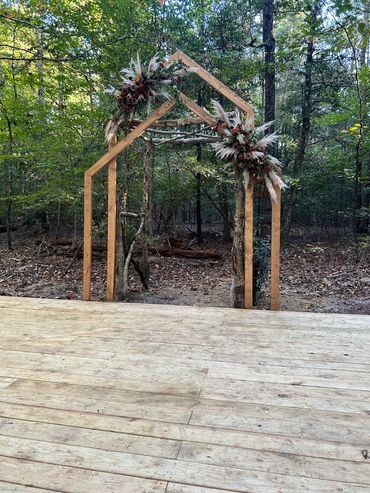 One of a few background displays I offer to help customize every wedding experience