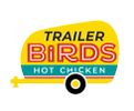 Logo for Trailer Birds Hot Chicken with vibrant colors and bold typography.