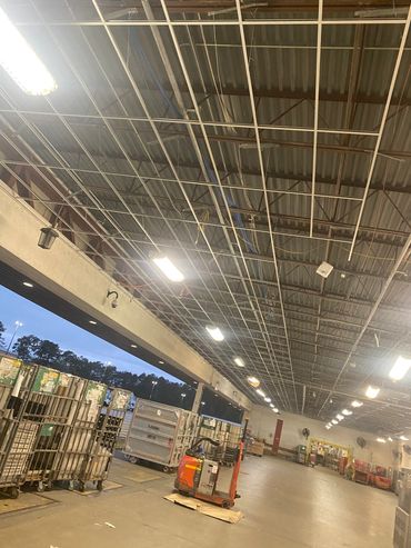 Acoustical ceiling replacement in USPS completed in Humble Tx