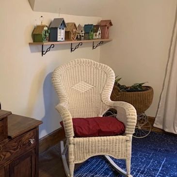 Cozy corner to read and relax.