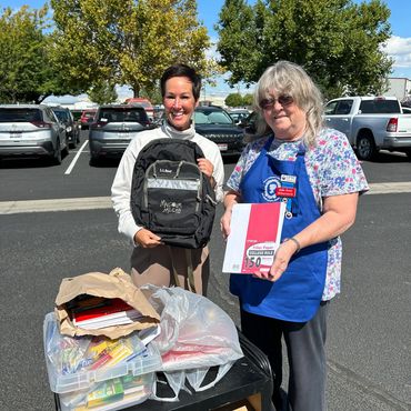 Donating School Supplies to Nampa students