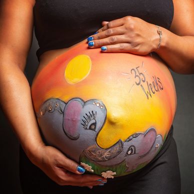 Pregnancy belly painting, pregnant belly painting, maternity belly art, pregnancy belly art