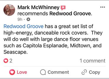 Redwood Groove Band - 5 Star Reviews