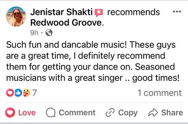 Redwood Groove Band - 5 Star Reviews