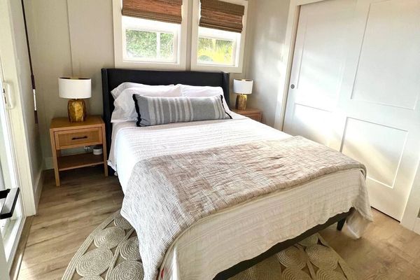 Relax in the bedrooms of this Kawela Bay paradise rental, offering comfort and tranquility.