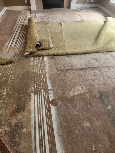 carpet removal Shawnee removed by flooring it kc