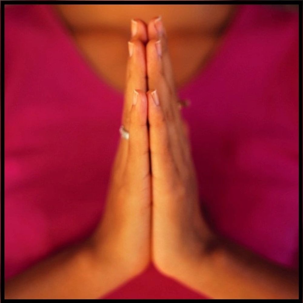 Hands praying
