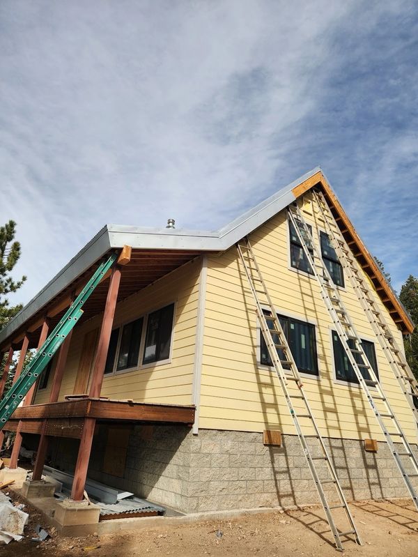 Custom metal covers for fascia boards and barge rafters in Twain Harte, CA.