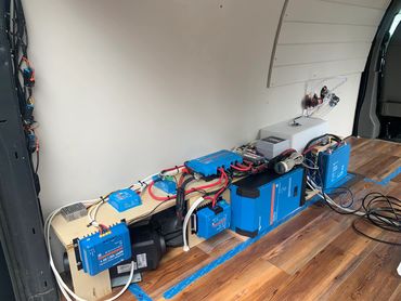 Victron power system in Express Van