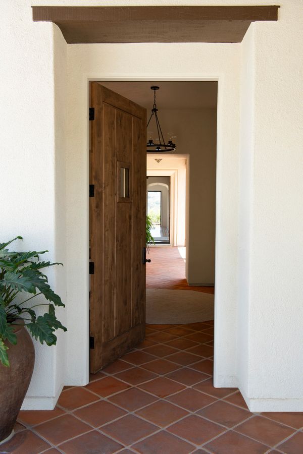 Image of open door in Southern California residence