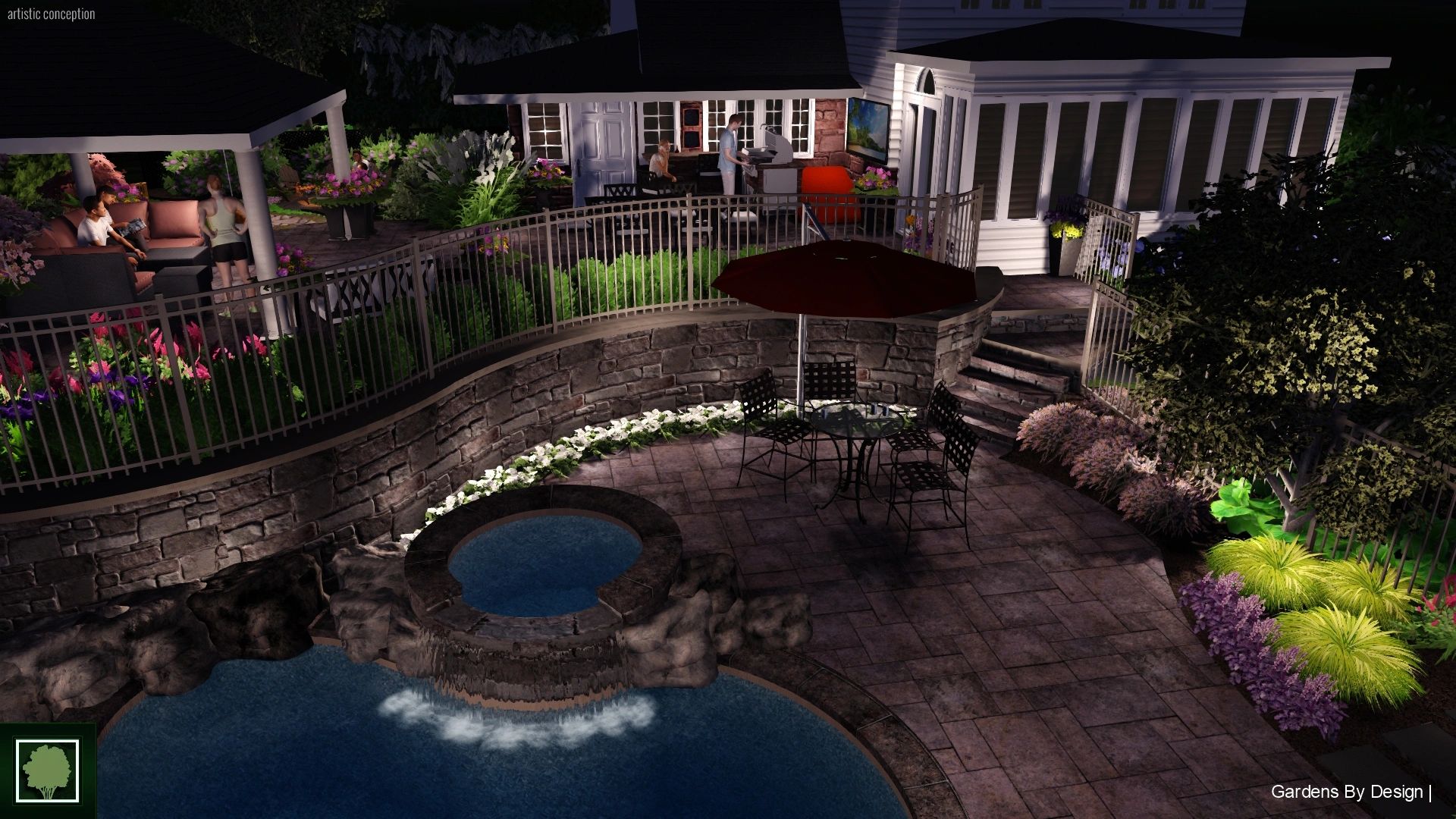 VILLAGE LANDSCAPE CO., INC. T/A GARDENS BY DESIGN logo