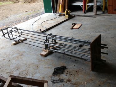 Rebar set up for Sunchaser 8 foundation bolts