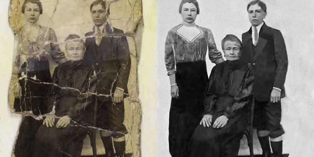 Heavy restoration.