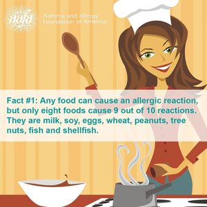 Any food can cause an allergic reacton, but only eight foods cause most. The are milk, soy, eggs, wh
