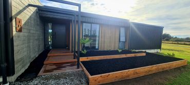 Ohoka house build, landscaping