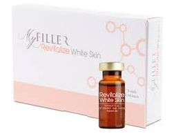 Revitilize White Skin, superficial pigmentation, lightens skin tone, reduces skin spots.