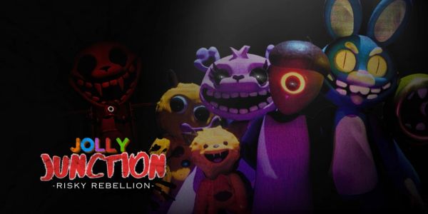 Jolly Junction game characters in eerie lighting.